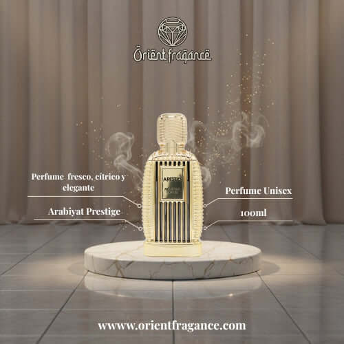 Aristo Arabiyat Prestige perfume arabe eau de parfum 100 ml fresco burbujeante con limón mandarina flor de jengibre magnolia jazmín y vainilla