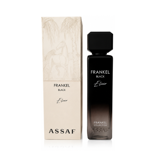 Assaf Frankel Black Elixir 200 ml con su caja