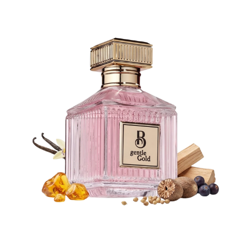 B Gentle Gold acabado dorado perfume mujer elegante y refinado