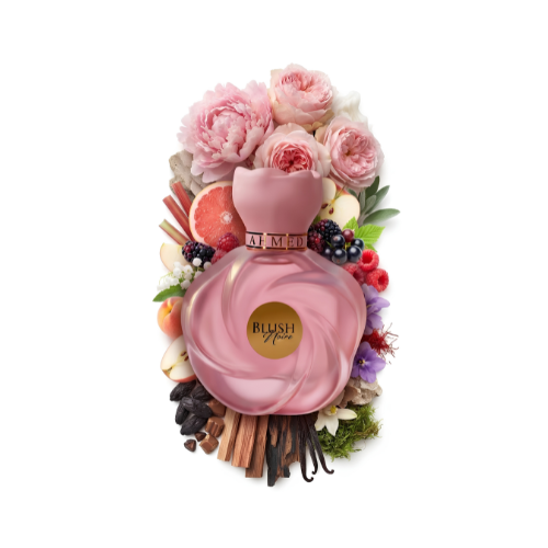 Botella del perfume Ahmed Al Maghribi Blush Noire 75 ml