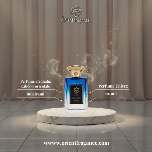 Bujairami Emperor Eau de Parfum 100 ml con su caja