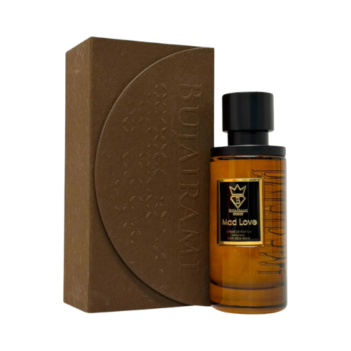 Bujairami Mad Love Extrait de Parfum 100 ml con su caja