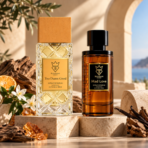Perfumes Bujairami Too Damn Good y Mad Love