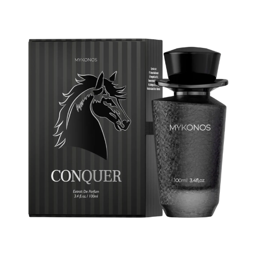 Mykonos Conquer presentación premium extrait de parfum unisex 100 ml