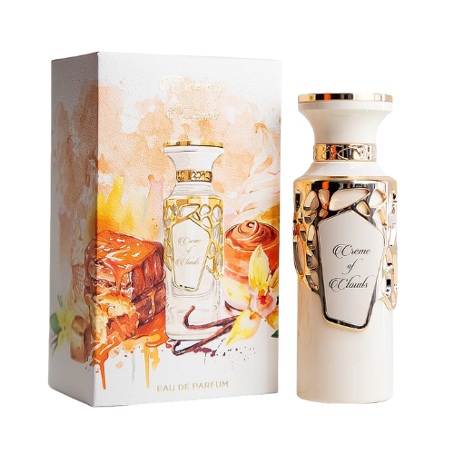 Perfume Crème of Clouds de French Avenue, fragancia de lujo con acordes dulces, cremosos y elegantes. Una esencia refinada y envolvente disponible en Orient Fragance