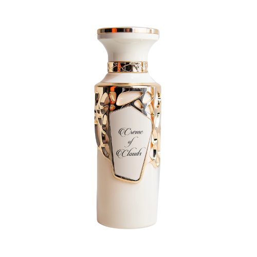 Perfume Crème of Clouds de French Avenue, fragancia de lujo con acordes dulces, cremosos y elegantes. Una esencia refinada y envolvente disponible en Orient Fragance