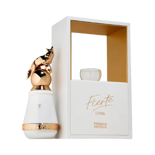 Fierté Luna de French Avenue, perfume nicho de lujo con aroma floral y almizclado. Una fragancia elegante y sofisticada disponible en Orient Fragance