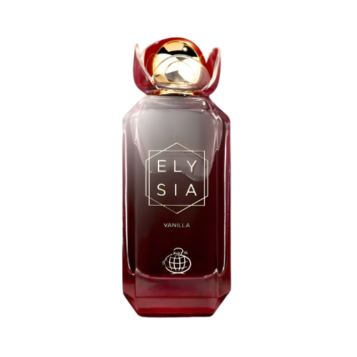 Fragrance World Elysia Vainilla perfume femenino 100 ml frasco elegante diseño moderno dulce y cremoso