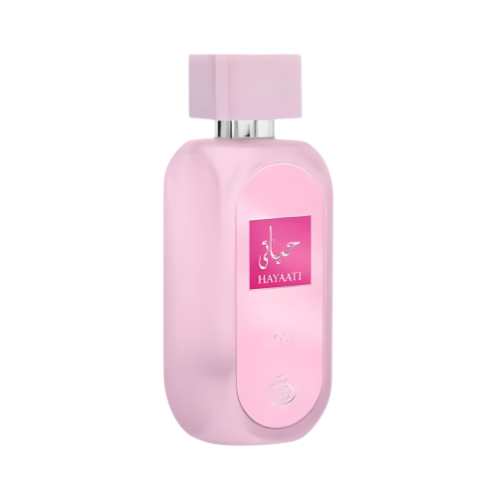 Fragrance World Hayaati Rose perfume femenino 100 ml frasco elegante diseño floral con rosa sofisticada