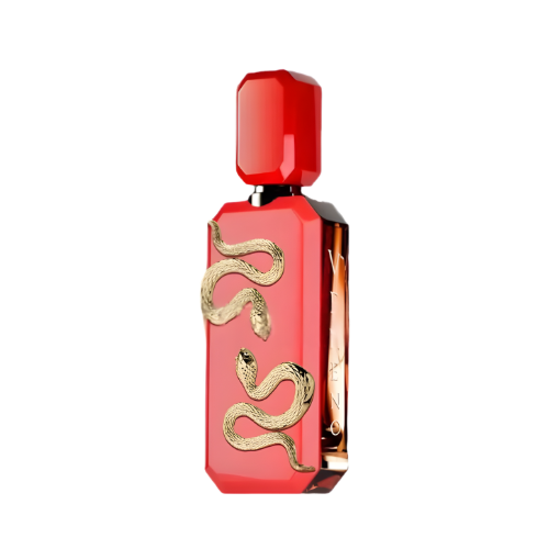 Veneno Scarlet perfume unisex 100 ml frasco rojo intenso diseño elegante y seductor