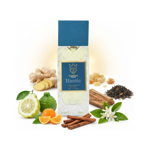 Detalle del frasco Hectic Extrait de Parfum de Bujairami