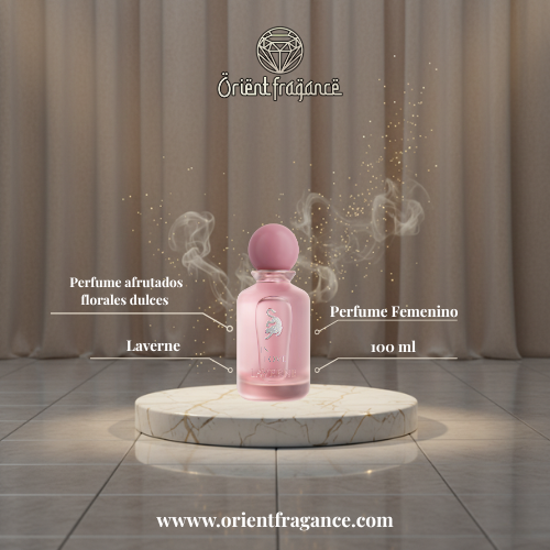 In Love de Laverne 100 ml, perfume romántico femenino con notas florales, frutales y fondo dulce avainillado.