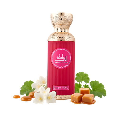 Mamlakat Al Oud Seerati Only You perfume unisex 100 ml frasco elegante diseño moderno y romántico