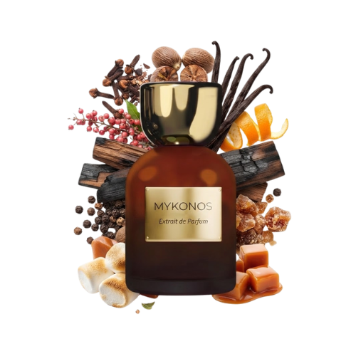 Botella del perfume Mykonos Bonfire Vanilla 50 ml