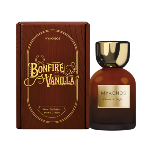 Mykonos Bonfire Vanilla 50 ml con su caja
