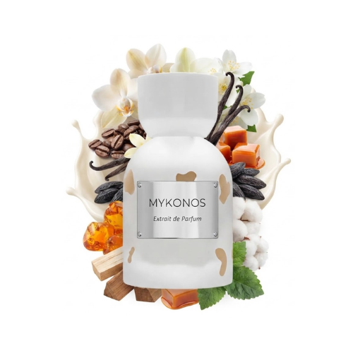 Botella del perfume Mykonos Cafe Drops 50 ml