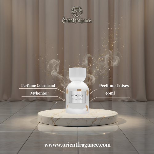 Detalle del frasco Mykonos Cafe Drops Extrait de Parfum
