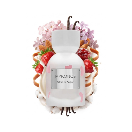 Botella del perfume Mykonos Pink Drops 50 ml