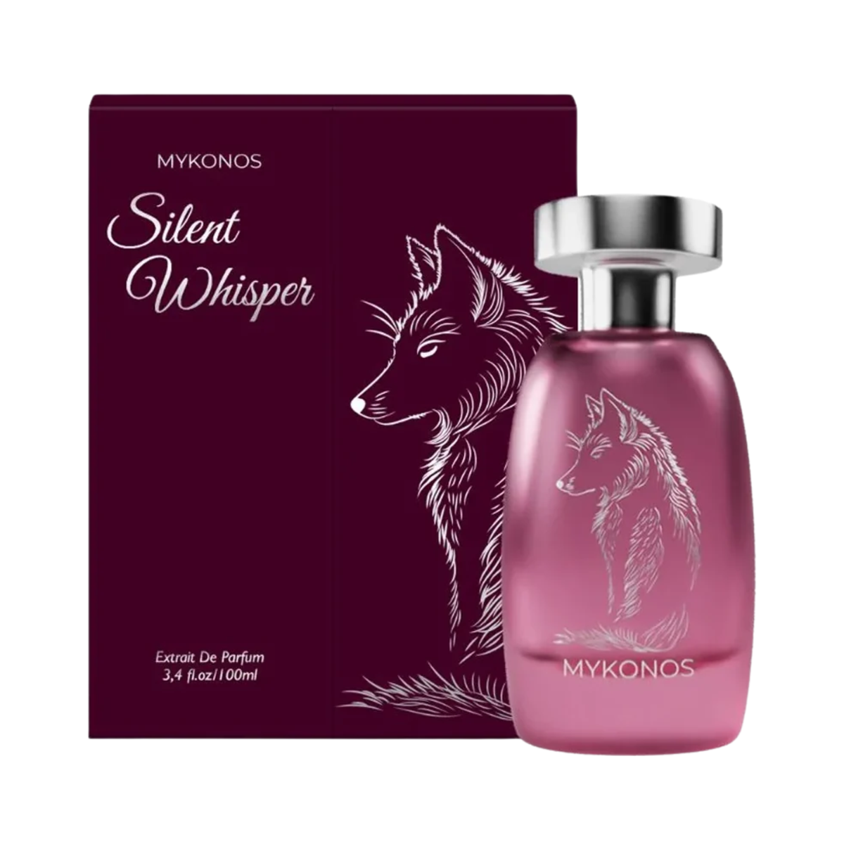 Mykonos Silent Whisper Extrait de Parfum con su caja