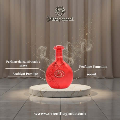 Nyla Sherbet Arabiyat Prestige perfume arabe EDP 100 ml gourmand juvenil frutal con fresa mandarina ciruela almizcle y sándalo