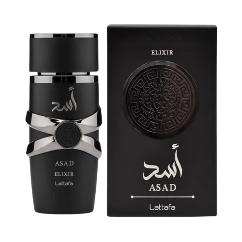 Perfume Asad Elixir de Lattafa, fragancia masculina poderosa y duradera