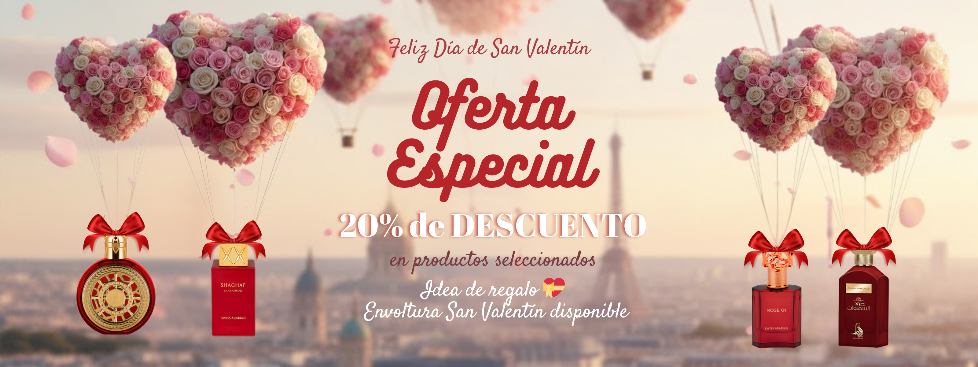 perfumes arabes para san valentine con descuento desde el distribuidor oficial de perfumes arabes en españa y portugal