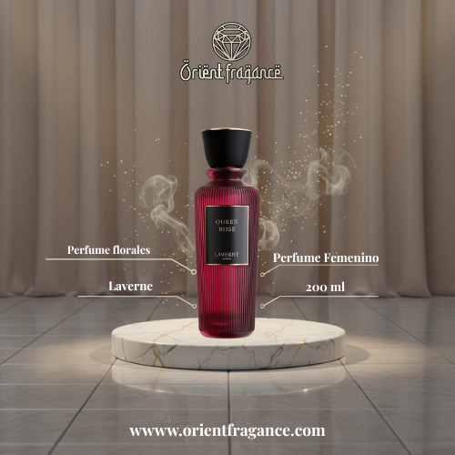 Queen Rose de Laverne 200 ml, edición premium de gran formato con fragancia floral elegante y presentación de lujo