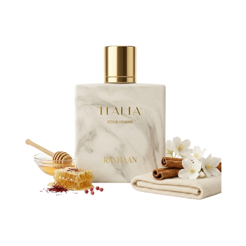 Rayhaan Italia diseño sofisticado perfume hombre elegante