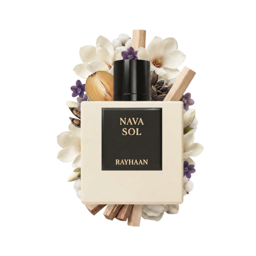 Botella del perfume Rayhaan Nava Sol 100 ml