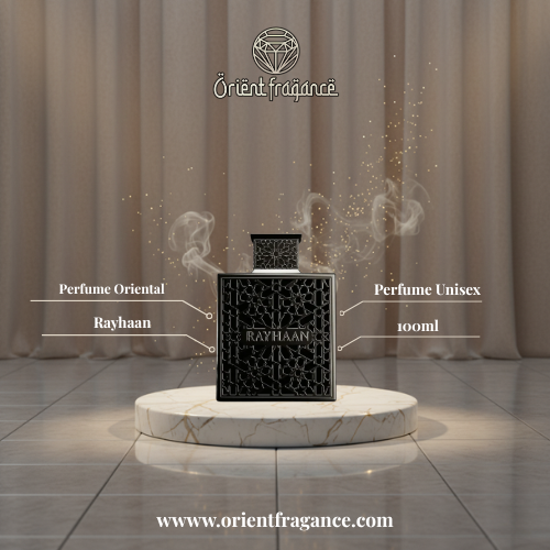 Rayhaan Obsidian presentación elegante perfume unisex oriental sofisticado y duradero