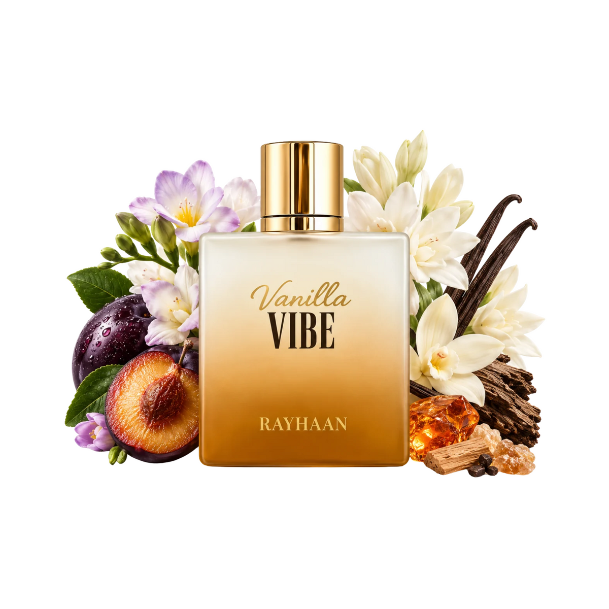 Botella del perfume Rayhaan Vanilla Vibe 100 ml