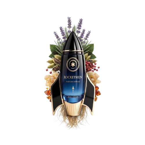 Roy Virok ROCKETMEN Parfum Intense 100 ml con su caja