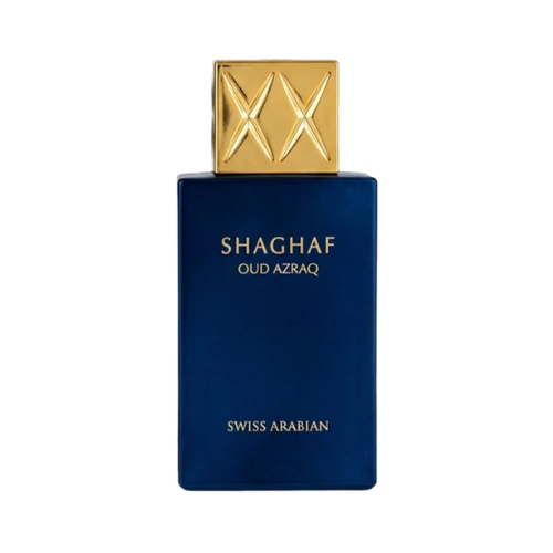 Swiss Arabian Shaghaf Oud Azraq perfume masculino 25 ml intenso elegante y sofisticado