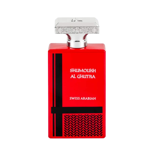 Swiss Arabian Shumoukh Al Ghutra perfume masculino 100 ml frasco elegante diseño árabe tradicional
