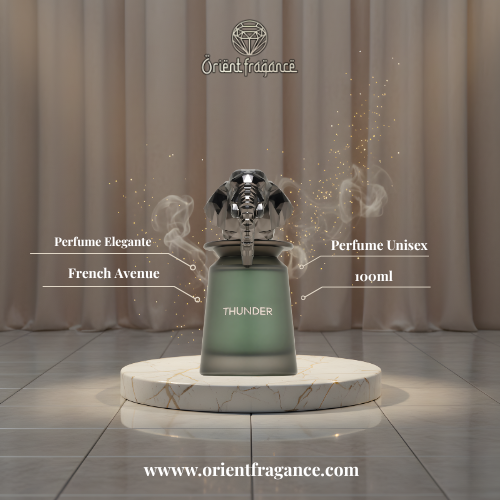 Thunder French Avenue presentación elegante perfume unisex intenso y contemporáneo
