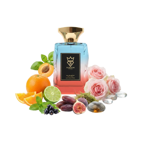 Detalle del frasco Unforgettable de Bujairami Eau de Parfum unisex