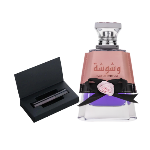 Muestra del perfume Washwasha, una fragancia oriental de lujo con acordes florales y dulces. Ideal para descubrir la elegancia y el encanto árabe de Orient Fragance